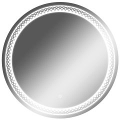 Зеркало Прая 700х700 с подсветкой Домино (GL7048Z) в Игриме - igrim.mebel24.online | фото