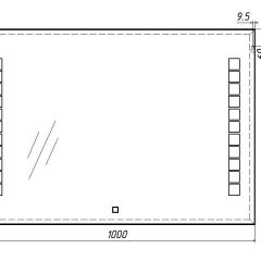 Зеркало Quadro 100 alum с подсветкой Sansa (SQ1019Z) в Игриме - igrim.mebel24.online | фото 7