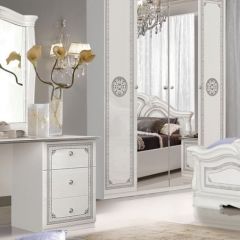 Зеркало в раме (12.150) Грация (белый/серебро) в Игриме - igrim.mebel24.online | фото 2