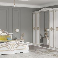 Зеркало в раме (12.150) Грация (белый/золото) в Игриме - igrim.mebel24.online | фото 2