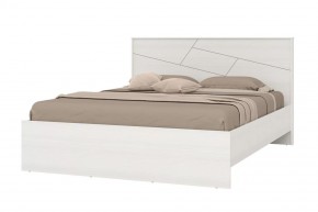 АДЕЛИНА Кровать 1600 + основание (белый рамух) в Игриме - igrim.mebel24.online | фото 1