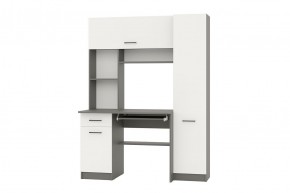 АЛЬФА Стол рабочий (графит/белый) в Игриме - igrim.mebel24.online | фото 1