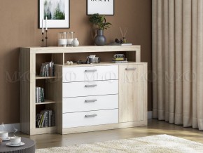Ангара Комод (Белый глянец/Сонома) в Игриме - igrim.mebel24.online | фото 2