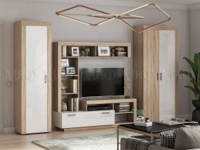 Ангара Центральная секция (Белый глянец/Сонома) в Игриме - igrim.mebel24.online | фото 3