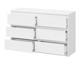 АЙДЕН КМ06-1200 Комод 6 ящиков (белый) в Игриме - igrim.mebel24.online | фото 2
