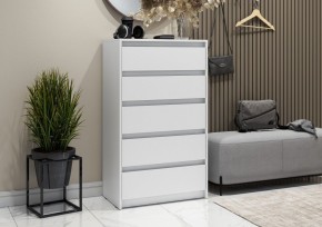 АЙДЕН КМ06-700 Комод 5 ящиков (белый) в Игриме - igrim.mebel24.online | фото 1