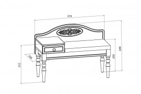 Банкетка Ассоль АС-41 в Игриме - igrim.mebel24.online | фото 3