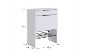 БАСКО Прихожая К8 (белое дерево) в Игриме - igrim.mebel24.online | фото 6
