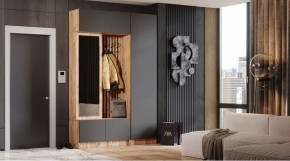 БАВАРИЯ Прихожая (дуб вотан/графит) в Игриме - igrim.mebel24.online | фото