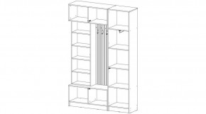 БАВАРИЯ Прихожая (дуб вотан/графит) в Игриме - igrim.mebel24.online | фото 4