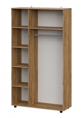 БАЙКАЛ Шкаф трехстворчатый (Графит/Дуб золотой) в Игриме - igrim.mebel24.online | фото 2