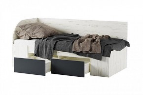 БЕАТРИС Кровать-софа (дуб крафт белый/антрацит) в Игриме - igrim.mebel24.online | фото 2