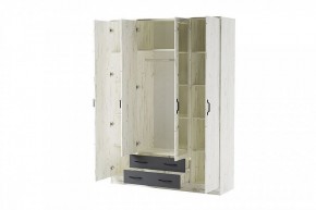 БЕАТРИС Шкаф Квадро (дуб крафт белый/антрацит) в Игриме - igrim.mebel24.online | фото 2