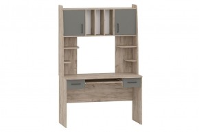 БЕТА Стол рабочий (дуб крафт серый/графит) в Игриме - igrim.mebel24.online | фото 1