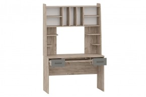 БЕТА Стол рабочий (дуб крафт серый/графит) в Игриме - igrim.mebel24.online | фото 2