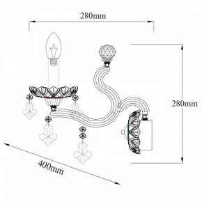 Бра Chiaro Дориана 1 477020502 в Игриме - igrim.mebel24.online | фото