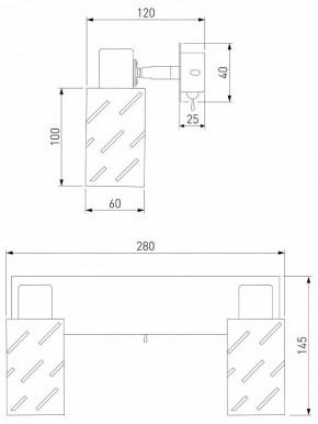 Бра Eurosvet Fente 20090/2 белый/хром в Игриме - igrim.mebel24.online | фото 5