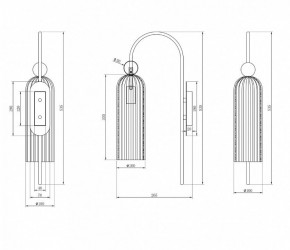 Бра Maytoni Antic MOD302WL-01CG в Игриме - igrim.mebel24.online | фото 3