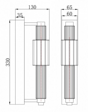 Бра Maytoni Verticale MOD308WL-L9CG3K в Игриме - igrim.mebel24.online | фото 3