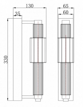 Бра Maytoni Verticale MOD308WL-L9CH3K в Игриме - igrim.mebel24.online | фото 3