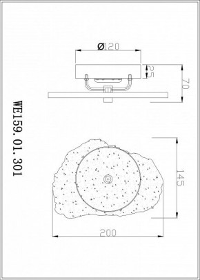 Бра Wertmark Nicola WE159.01.301 в Игриме - igrim.mebel24.online | фото 2