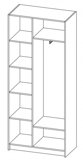 ДАРЬЯ Шкаф (Крафт серый/Крафт белый) гостиная в Игриме - igrim.mebel24.online | фото 6
