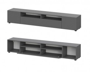 ДЕНВЕР Гостиная (Варианнт-2) Графит серый в Игриме - igrim.mebel24.online | фото 2