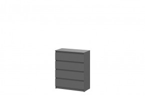 ДЕНВЕР Комод 4 ящика (Графит серый) в Игриме - igrim.mebel24.online | фото