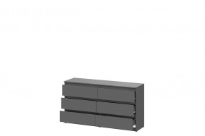 ДЕНВЕР Комод с ящиками (1,38м) Серия 2 (Графит серый) в Игриме - igrim.mebel24.online | фото 3