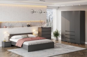 ДЕНВЕР Кровать 1600 (Графит серый) в Игриме - igrim.mebel24.online | фото 4
