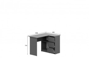 ДЕНВЕР Стол угловой (Графит серый) в Игриме - igrim.mebel24.online | фото 2