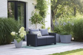 Диван Калифорния 2-х местный (California 2 Sofa), графит в Игриме - igrim.mebel24.online | фото 1