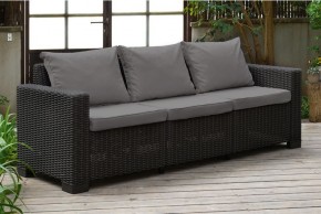 Диван Калифорния 3-х местный (California 3 Sofa), графит в Игриме - igrim.mebel24.online | фото 1