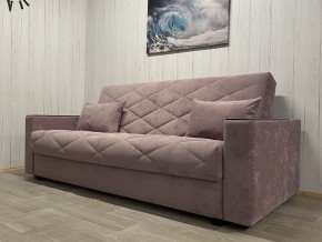 Диван Престиж-15 (НПБ+МДФ) велюр Sensey Elderberry в Игриме - igrim.mebel24.online | фото 1