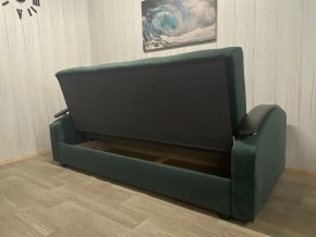Диван Престиж-16 (НПБ+МДФ) велюр Sensey bottle green в Игриме - igrim.mebel24.online | фото 2
