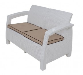 Диван Yalta Premium Sofa 2 Set (Ялта) белый (+подушки под спину) в Игриме - igrim.mebel24.online | фото
