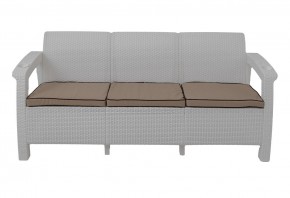 Диван Yalta Premium Sofa 3 Set (Ялта) белый (+подушки под спину) в Игриме - igrim.mebel24.online | фото 2