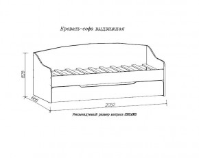 ДЖУНИОР Кровать-софа выдвижная в Игриме - igrim.mebel24.online | фото 2