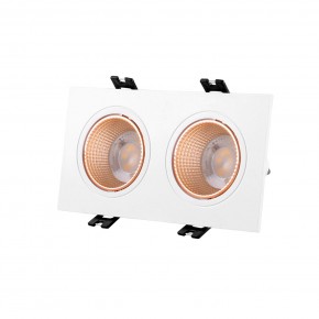 DK3072-WBR Встраиваемый светильник, IP 20, 10 Вт, GU5.3, LED, белый/бронзовый, пластик в Игриме - igrim.mebel24.online | фото 1