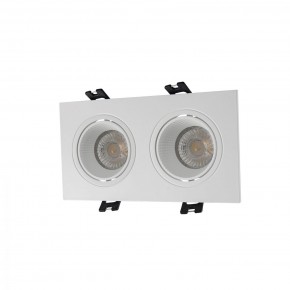 DK3072-WH Встраиваемый светильник, IP 20, 10 Вт, GU5.3, LED, белый/белый, пластик в Игриме - igrim.mebel24.online | фото 1