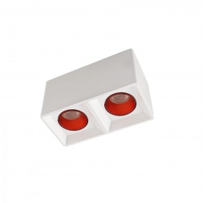 DK3085-WH+RD Светильник накладной IP 20, 10 Вт, GU5.3, LED, белый/красный, пластик в Игриме - igrim.mebel24.online | фото 1
