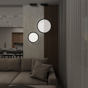 DK6606-BK Подвесной вертикальный светильник Veil со светодиодом H1700 d600 220V 48W 3000-6000K IP20 черный алюминий в Игриме - igrim.mebel24.online | фото 7