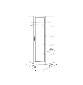 Дуглас (подростковая) М01 Шкаф угловой в Игриме - igrim.mebel24.online | фото 3