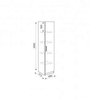 Дуглас (подростковая) М03 Пенал в Игриме - igrim.mebel24.online | фото 2