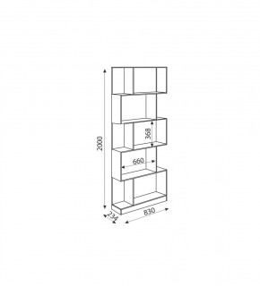 Дуглас (подростковая) М05 Стеллаж в Игриме - igrim.mebel24.online | фото 2