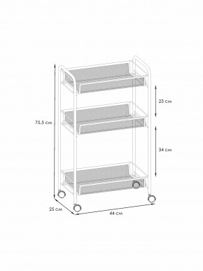 Э 322 Ч Этажерка "Ладья 2К" Черный в Игриме - igrim.mebel24.online | фото