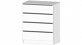 ЭЛЕГАНТ Комод 4 ящика (белый) в Игриме - igrim.mebel24.online | фото