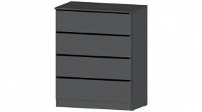 ЭЛЕГАНТ Комод 4 ящика (графит) в Игриме - igrim.mebel24.online | фото
