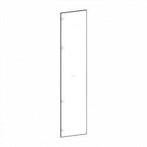 Фасад двери глухой (левый) Глянец белый Марсель в Игриме - igrim.mebel24.online | фото 1