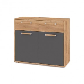 ФЛОРИДА Ф42 Комод (дуб золотой/графит) в Игриме - igrim.mebel24.online | фото